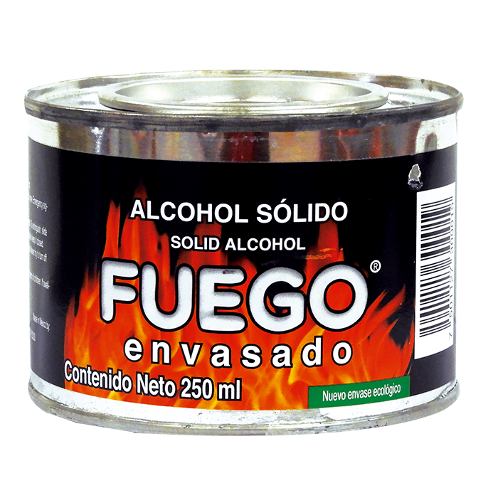 ALCOHOL SOLIDO FUEGO ENVASADO LATA 200  MG 200  MG.