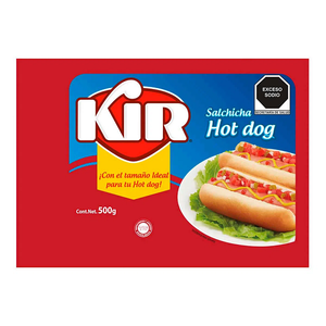 KIR SALCHICHA HOTDOG 500 G 500  GR.