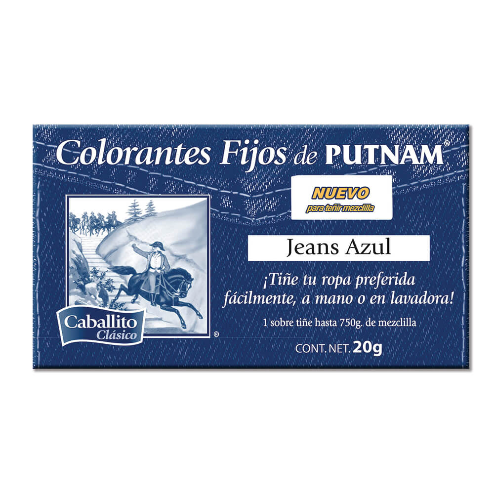 COLORANTE JEANS AZUL PUTNAM 1  PZA.