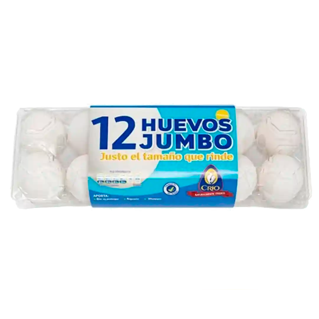 HUEVO JUMBO CRIO 12 PIEZAS 12  PZA.