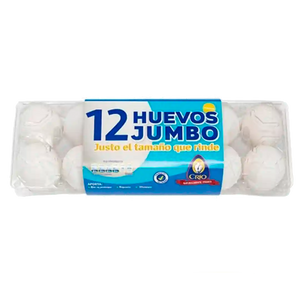 HUEVO JUMBO CRIO 12 PIEZAS 12  PZA.