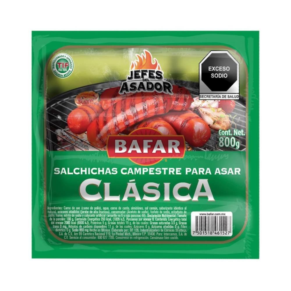 SALCHICHA PARA ASAR PARMA CAMPESTRE 800  GR.