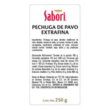 PECHUGA DE PAVO PARMA SABORI EXTRAFINA 250  GR.