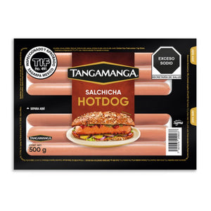 SALCHICHA PARA HOT DOG TANGAMANGA 500  GR.