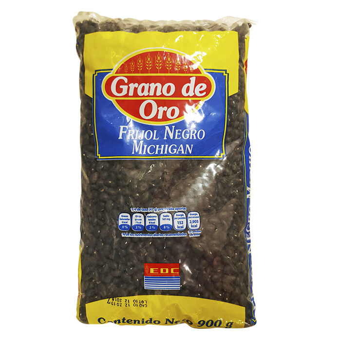 FRIJOL NEGRO GRANO DE ORO 900  GR.