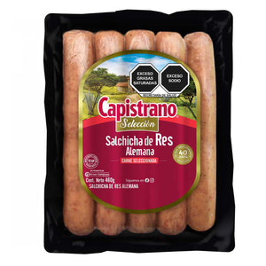 SALCHICHA DE RES ESTILO ALEMAN CAPISTRANO 460  GR.