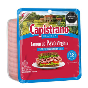 JAMON VIRGINIA DE PAVO CAPISTRANO 400  GR.