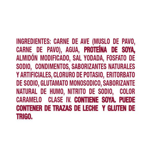 SALCHICHA DE PAVO ESTILO ALEMAN CAPISTRANO 476  GR.