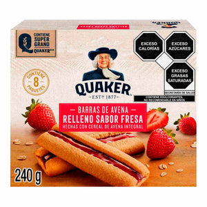 BARRAS DE AVENA QUAKER FRESA DISPLAY 240  GR.