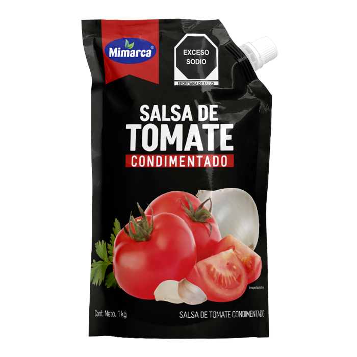 SALSA DE TOMATE CONDIMENTADO MIMARCA DOY PACK 1  KG.