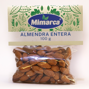 ALMENDRA ENTERA MIMARCA BOLSA 100  GR.