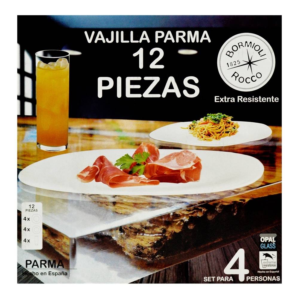 VAJILLA CON 12 PARMA 1  PZA.