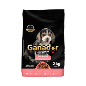 GANADOR PREMIUM ALIMENTO PARA PERROS CACHORRO RAZAS PEQUEÑAS 2 kg 2  KG.