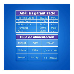 ALIMENTO PARA PERRO GANADOR RAZAS PEQUEÑAS 23% PROTEINA BOLSA 2  KG.