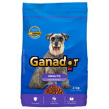 ALIMENTO PARA PERRO GANADOR RAZAS PEQUEÑAS 23% PROTEINA BOLSA 2  KG.