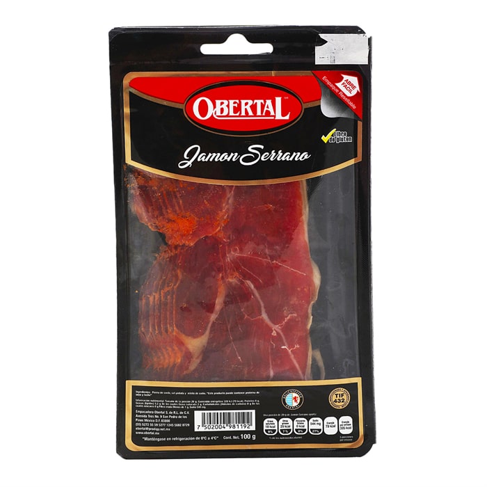 JAMON SERRANO OBERTAL 100  GR.