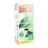 BOLSA PARA BASURA  SERVI-BOLSA ECOLOGICA GRANDE 62X80 14  PZA.