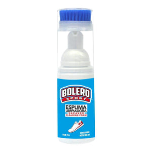 ESPUMA LIMPIADORA PARA TENIS CON CEPILLO BOLERO 100  ML.