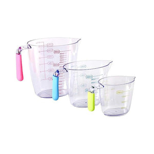 SET DE 3 TAZAS MEDIDORAS 200 400 Y 900 ML 3  PZA.