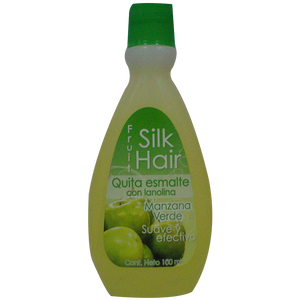 QUITA ESMALTE SILK HAIR MANZANA VERDE 100  ML.