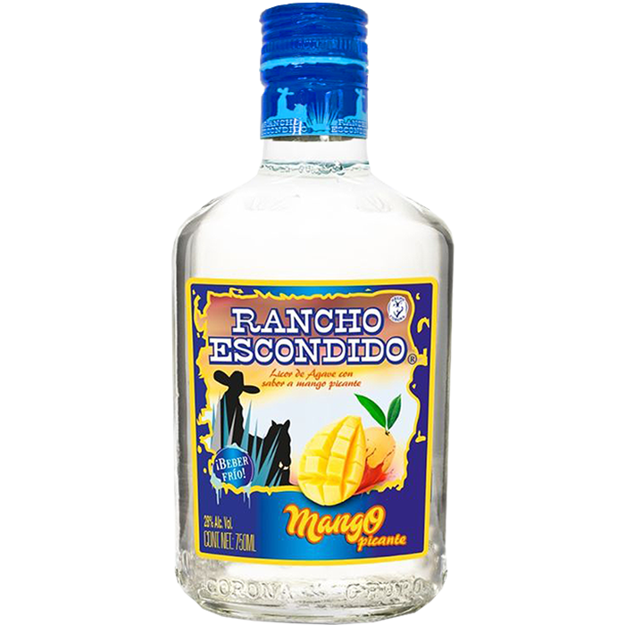 LICOR DE AGAVE RANCHO ESCONDIDO MANGO PICANTE 750  ML.