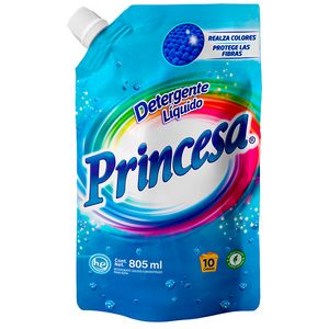 DETERGENTE LIQUIDO PRINCESA POUCH 805  ML.