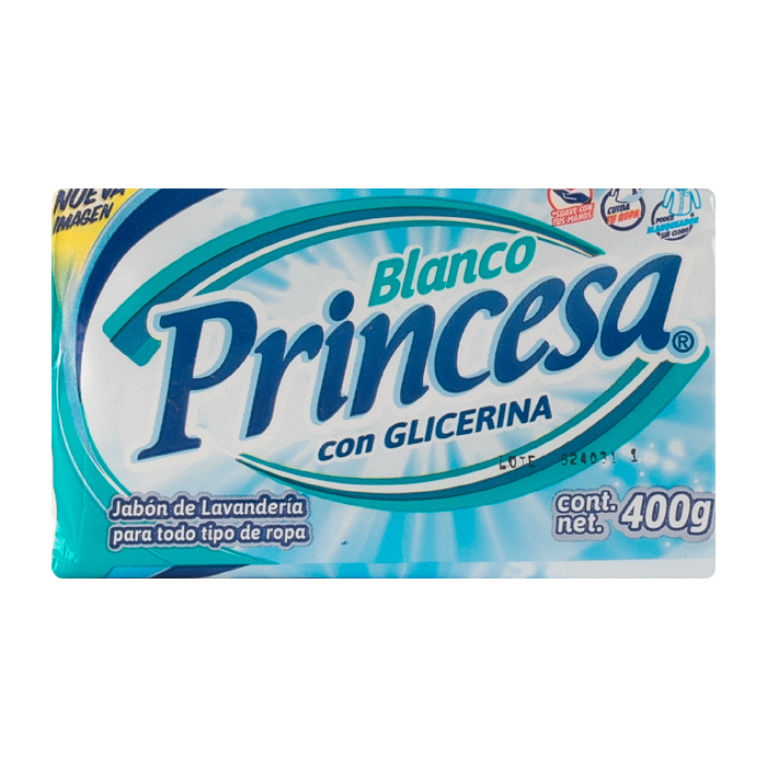 JABON DE LAVANDERIA  PRINCESA BLANCO 400  GR.