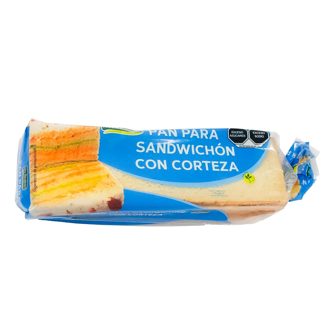 PAN PARA SANDWICHON CON CORTEZA 540  GR.