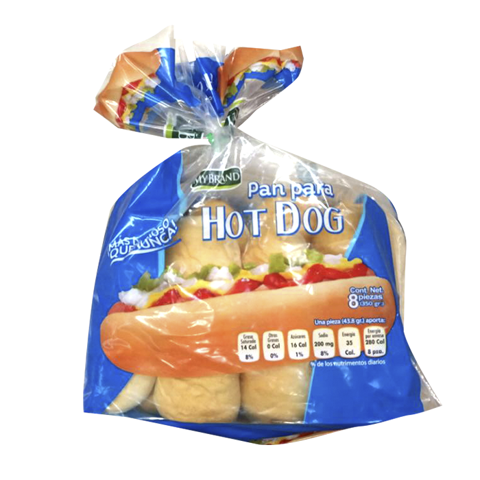 PAN PARA HOT-DOG MYBRAND 350  GR.