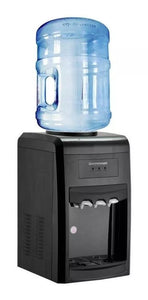 DISPENSADOR DE AGUA HYPERMARK PUREWATER LITE HM0037W 3 LLAVES DE MESA NEGRO 1  PZA.