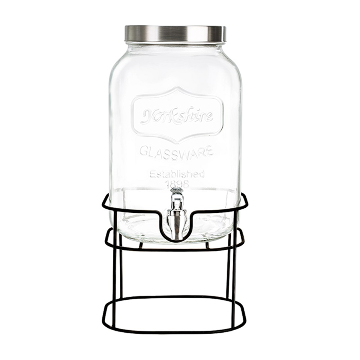 DISPENSADOR TRANSPARENTE C/TAPA Y BASE 5L 1  PZA.