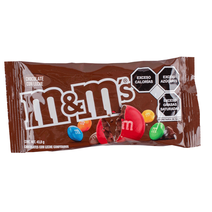 CHOCOLATE M&MS 43.8GR. 43.800  GR.