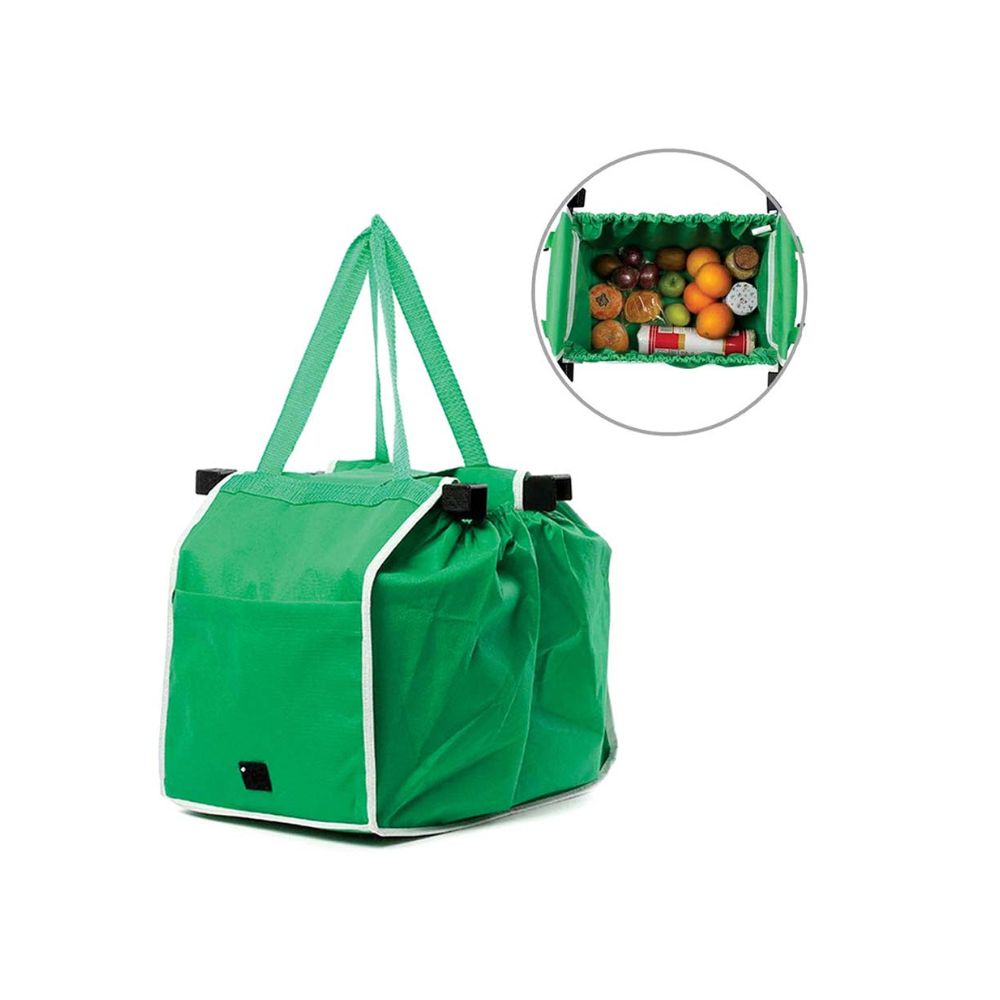 SET DE BOLSAS PARA SUPERMERCADO VERDE 4PZAS 4  PZA.