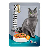 ALIMENTO PARA GATO MININO PLUS ADULTO CARNITAS DE ATÚN POUCH 85  GR.