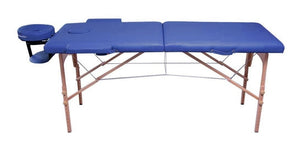 CAMA PARA MASAJE PROFESIONAL RECLINABLE PORTÁTIL COLOR AZUL CON ESTUCHE 1  PZA.