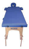 CAMA PARA MASAJE PROFESIONAL RECLINABLE PORTÁTIL COLOR AZUL CON ESTUCHE 1  PZA.