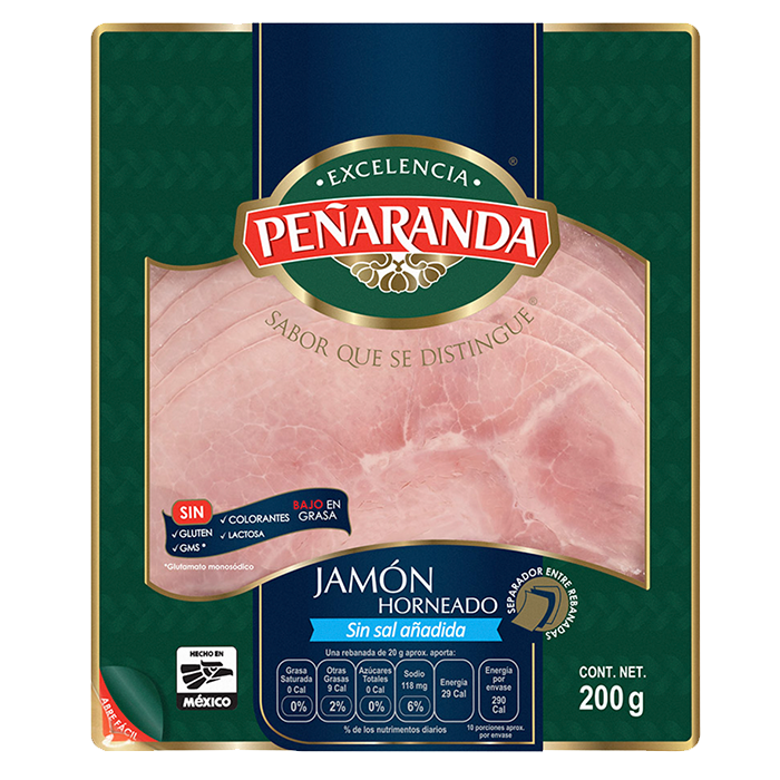 JAMON HORNEADO SIN SAL PEÑARANDA 200  GR.