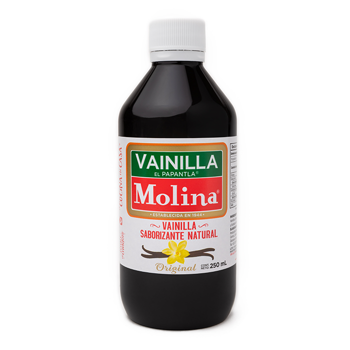 VAINILLA MOLINA NATURAL BOTELLA 250  ML.