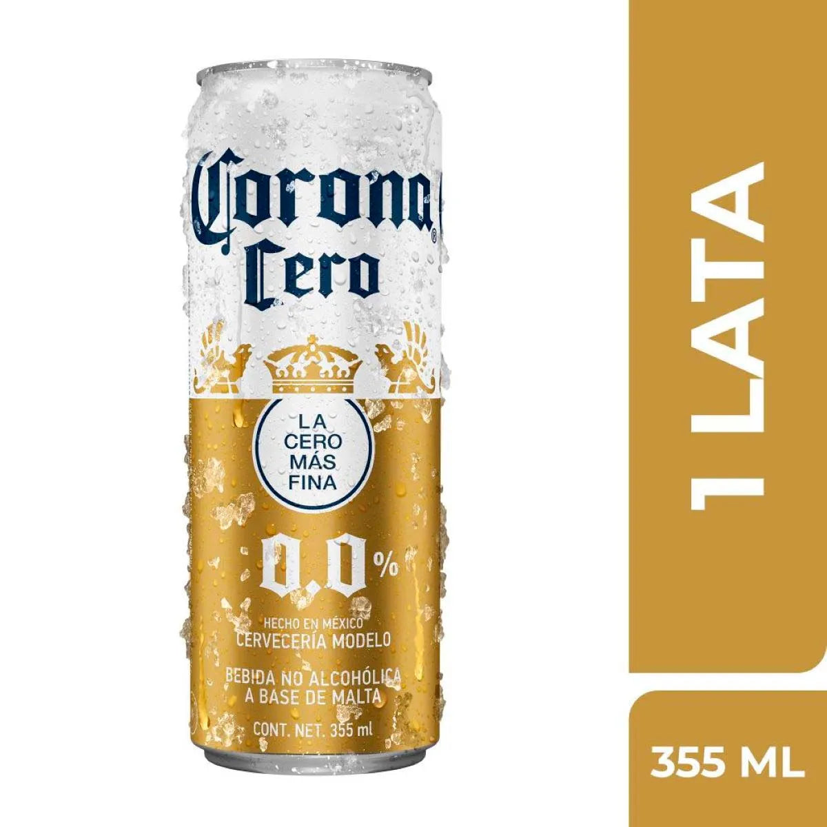 CERVEZA CORONA CERO LATA 355  ML.