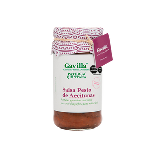 SALSA PESTO DE ACEITUNAS GAVILLA FRASCO 360  GR.