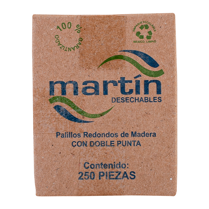 PALILLOS DE DIENTES MARTIN 2 PUNTAS 250  PZA.