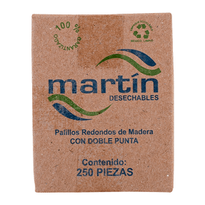 PALILLOS DE DIENTES MARTIN 2 PUNTAS 250  PZA.