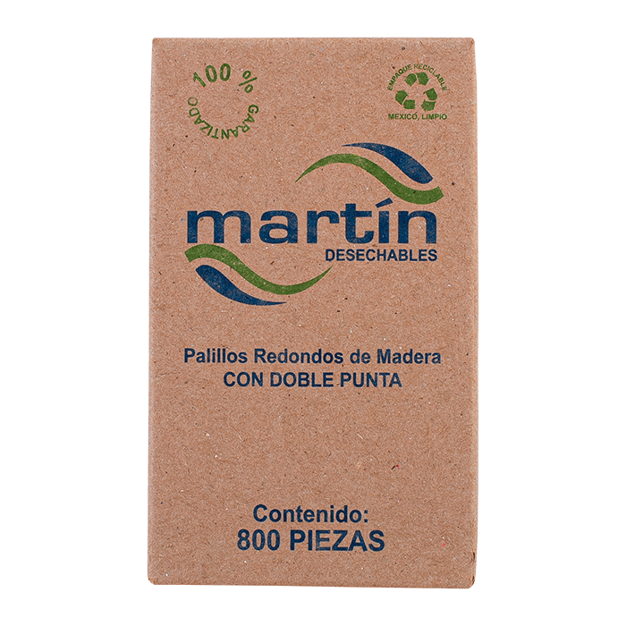 PALILLOS DE DIENTES MARTIN 2 PUNTAS 800  PZA.