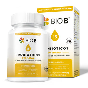 PROBIÓTICOS PRENATAL BIO B 30 CAPSULAS 1  PZA.