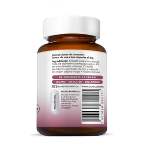 EXTRACTO ELDERBERRY BIO B FRASCO  60 CAPSULAS 1  PZA.