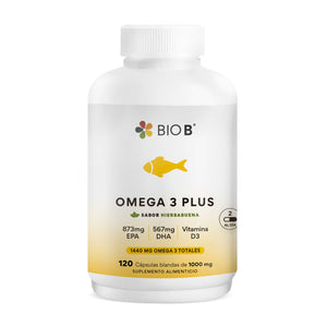 OMEGA 3 PLUS BIO B FRASCO 120 CAPSULAS 1  PZA.