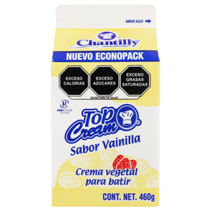 TOP CREAM CHANTILLY VAINILLA BOTE 460  GR.