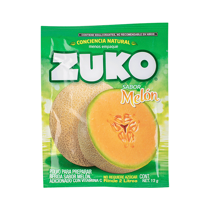 BEBIDA EN POLVO ZUKO MELON 13  GR.