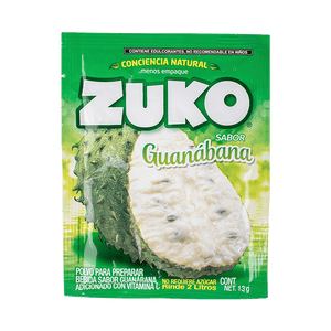 BEBIDA EN POLVO ZUKO GUANABANA 13  GR.