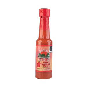 PURE DE HABANERO ROJO HORIZONTE CAMPIRANO BOTELLA 148  ML.